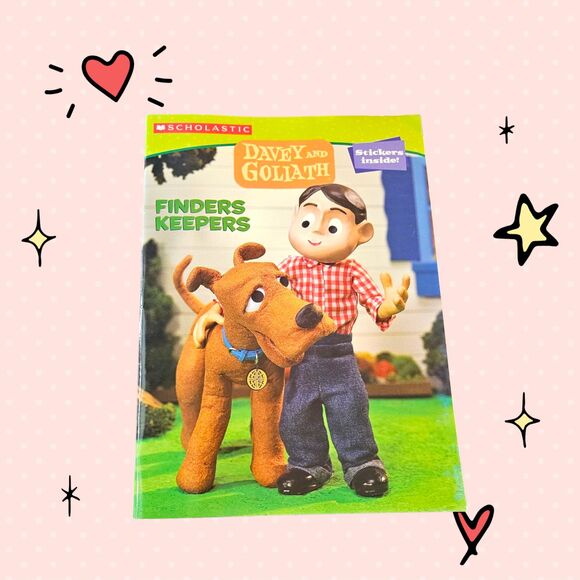 Vtg Davey and Goliath coloring book with stickers NOS - Picture 1 of 5